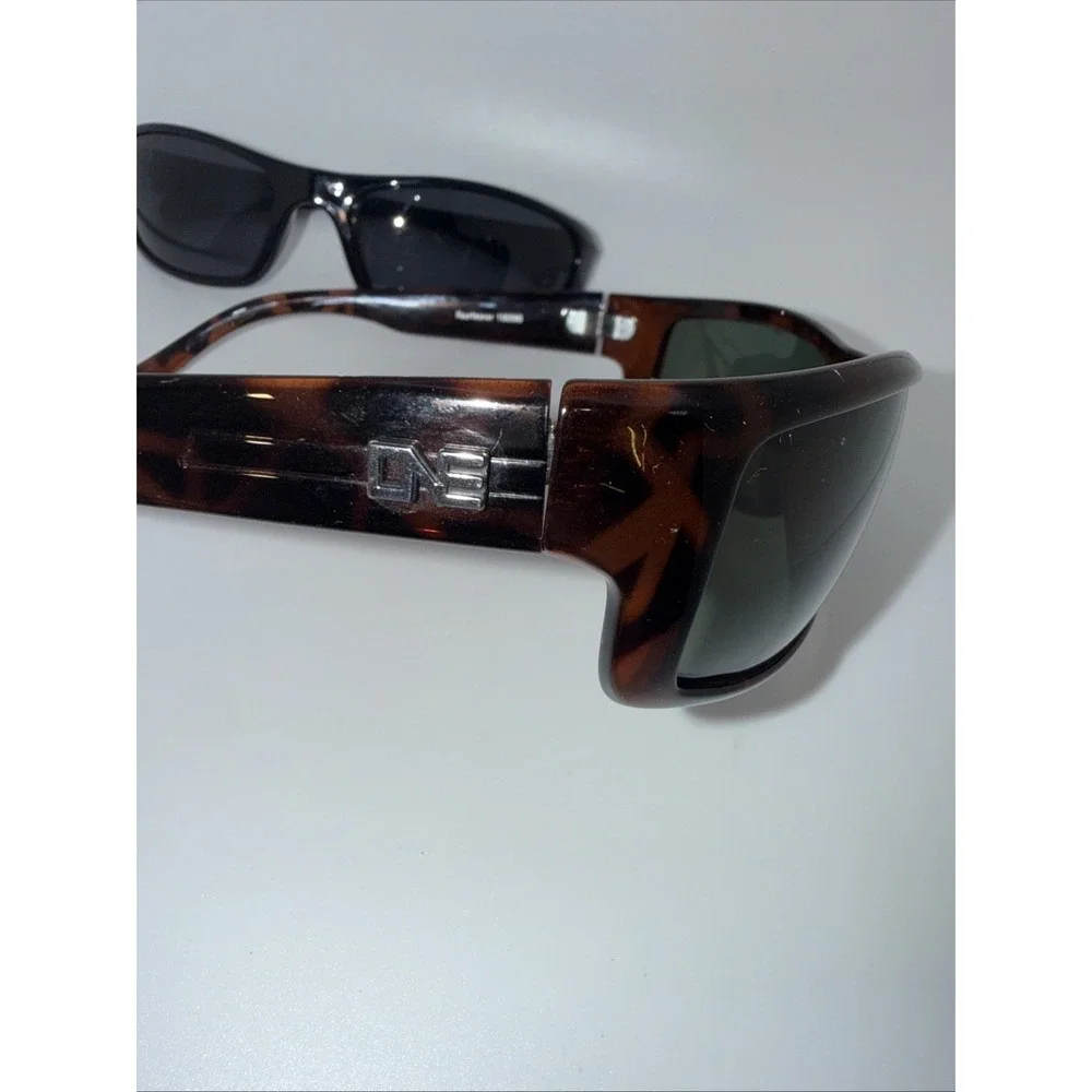 2 pairs ONE by Optic Nerve Authentic Sunglasses Polarized Wrap-Fourteener &Black
